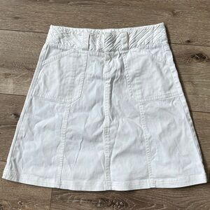 Chic White A-Line Skirt